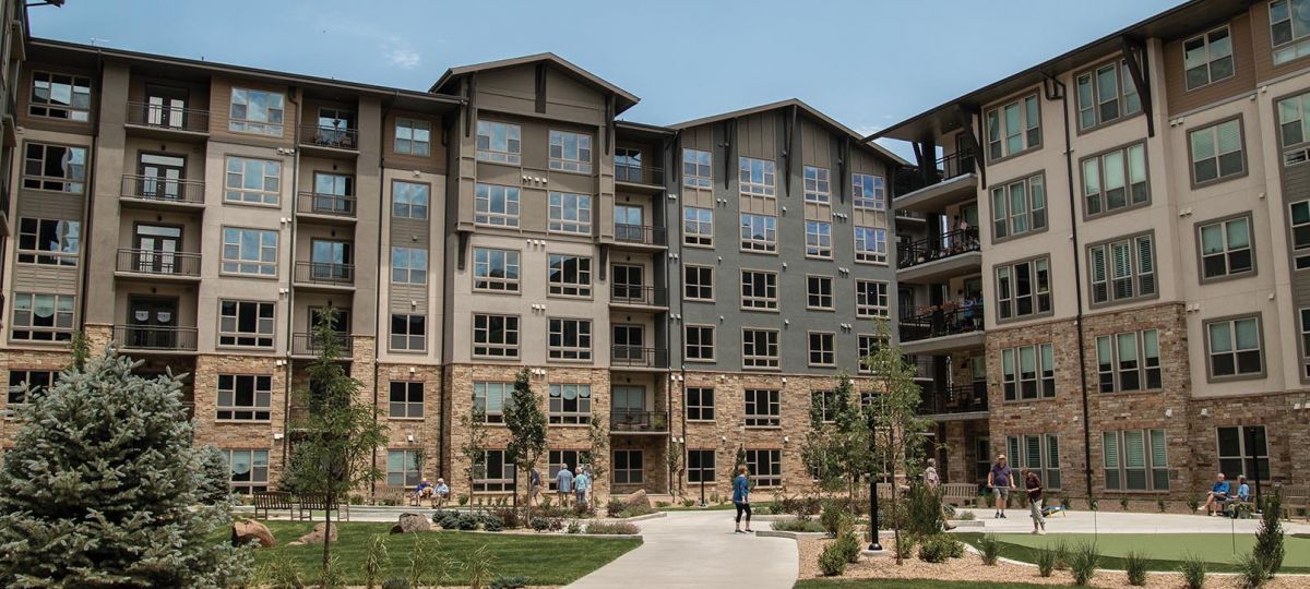 Wide view of Wind Crest campus.