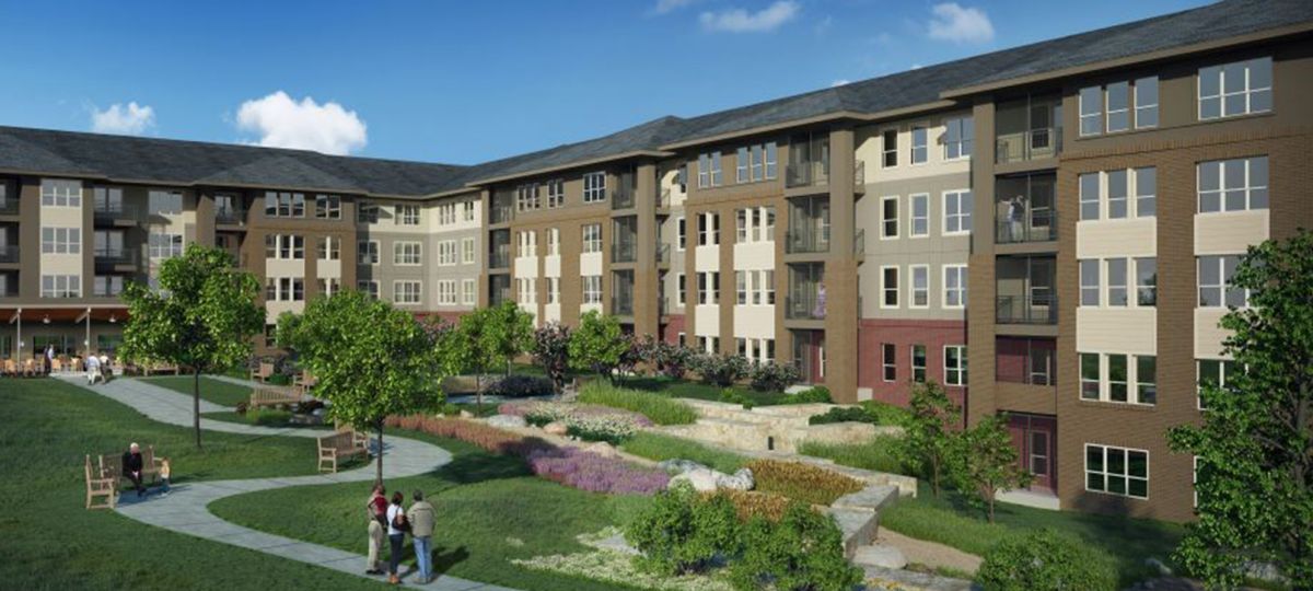 Rendering of new building.