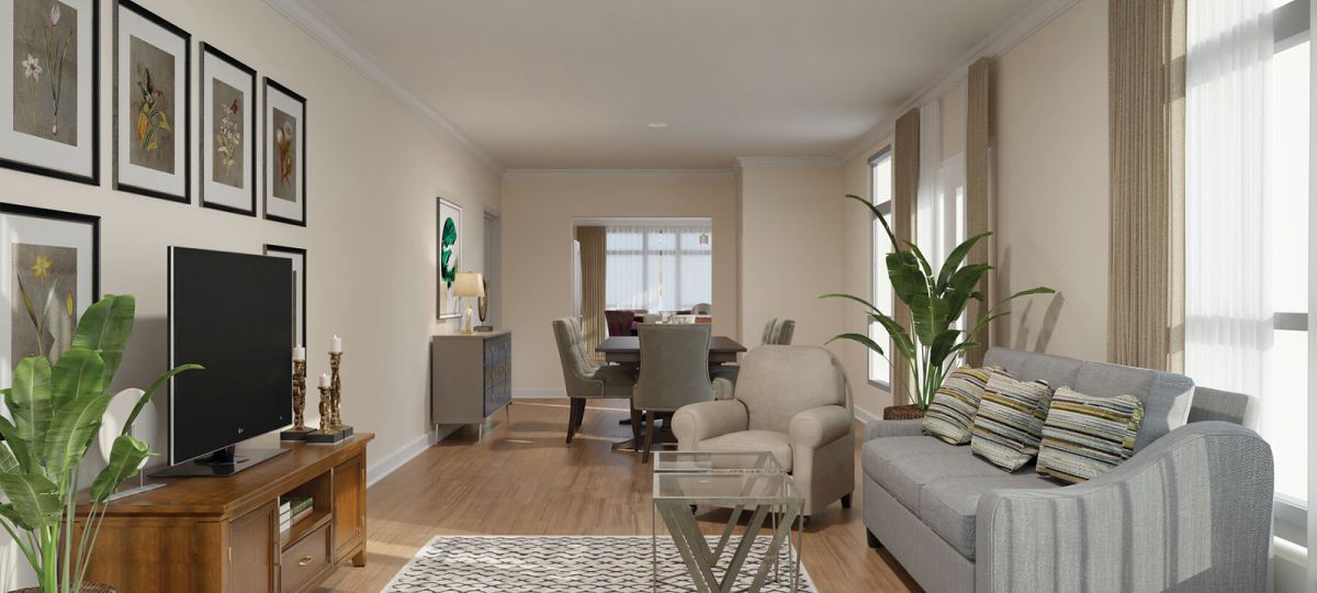 Rendering of the Vienna open floor plan.