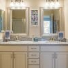 Image of double sinks in the Wilson master bathroom.
