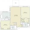 2D floor plan for the Jackson apartment at Brooksby Village Senior Living in Peabody, MA