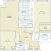2D floor plan for the Lexington apartment at Charlestown Senior Living in Catonsville, MD