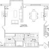 2D floor plan for the Lincoln apartment at Fox Run Senior Living in Novi, MI