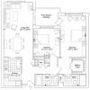 2D floor plan for the Manchester apartment at Maris Grove Senior Living in Glen Mills, PA.