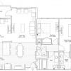 2D floor plan for the Mark apartment at Highland Springs Senior Living in Dallas, TX.