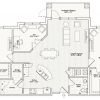 2D floor plan for the Whitman apartment at Lantern Hill Senior Living in New Providence, NJ.