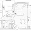 2D floor plan for the Stratford apartment at Ashby Ponds Senior Living in Ashburn, VA